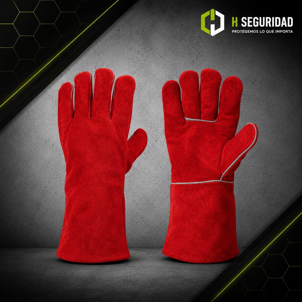 Guante Soldador Rojo L-300 Force Protection